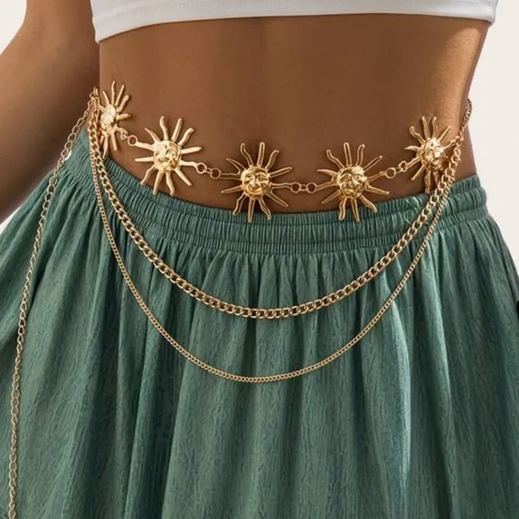 Gold Chain Sun Belt